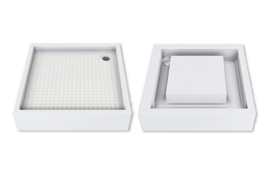SELF-SUPPORTING RAISED SHOWER TRAY DP39
